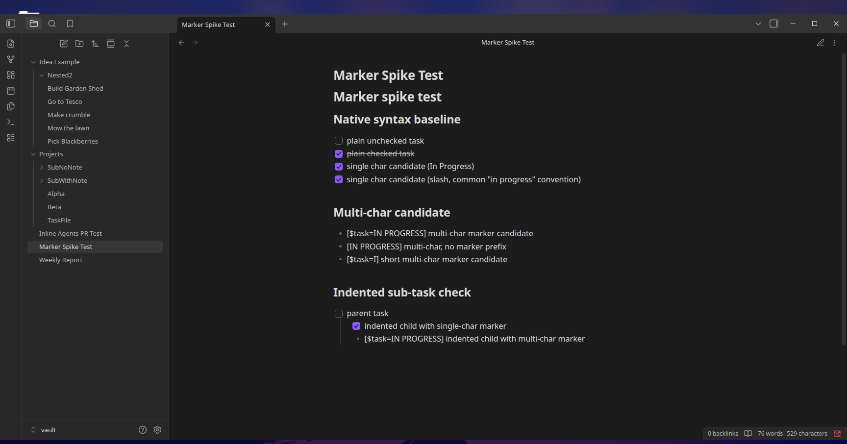 Reading view test
